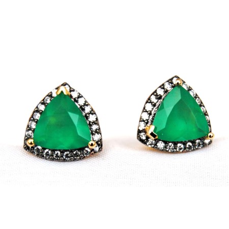 Neon Diamond Stud Earrings